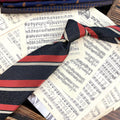 Men's Ties Retro Coffee Color Orange Red Striped Tie Hand Hit 8CM