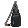 Trendy Retro Casual Chest Bag Women Trendy Office Soft Leather Cross Body Bag Exquisite Good looking Mom Bag