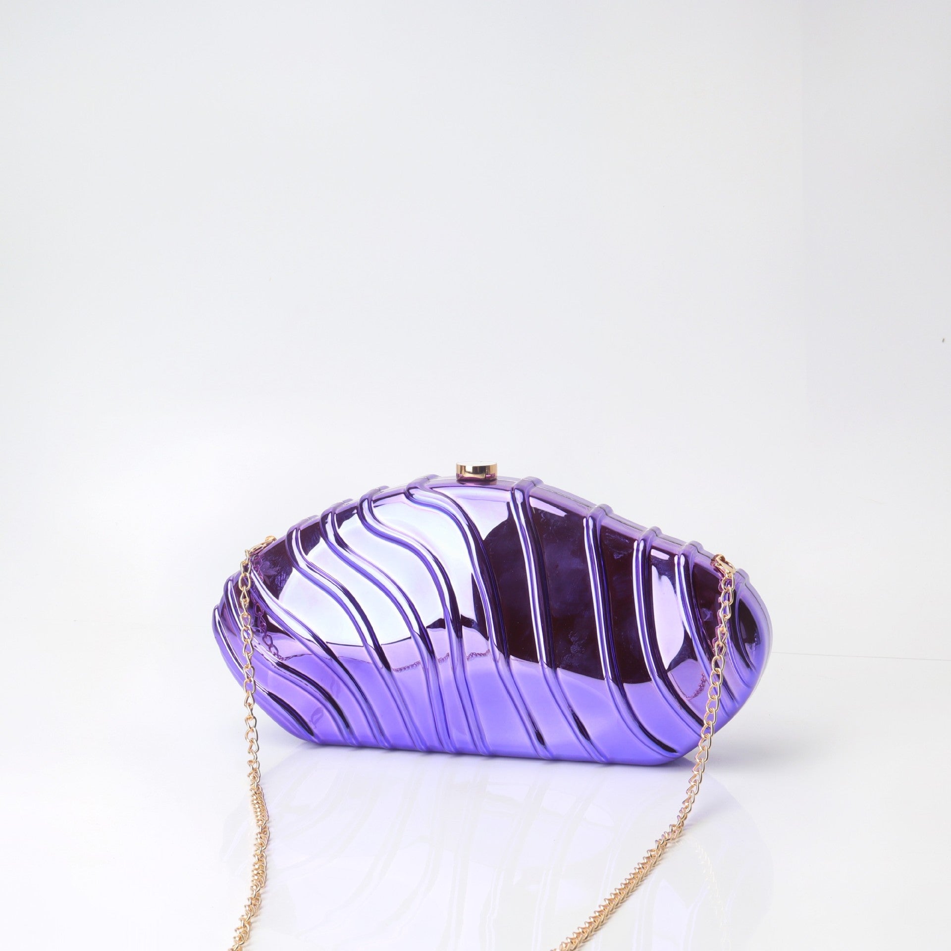 Acrylic Striped Minimalist Chain Banquet Bag, Evening Purse, Evening Bags for Women Formal