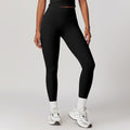 Sollinarry Brushed Tight High Waist Yoga Pants Belly Contracting Hip Raise Fitness Pants Outdoor Running Outerwear Sports Trousers