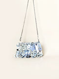 Handmade Bling Sequin Bag Advanced Sense Silver Phone Chain Crossbody Sequ Bag