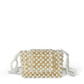 Pearl Bag Golden French One Shoulder Bag Casual Handmade Beaded Bag