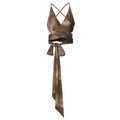 Women's New Printed Lace Up Slim Fit Backless All-match cami For Women