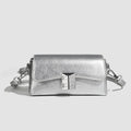 Small shoulder bag for women, retro small square bag for women, versatile shoulder bag, metallic Crossbody bag, simple commuter bag cross body