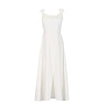 Fall Elegant Elegant Sweet Heavy Industry Three Dimensional Floral Long Patchwork Strap Dress for Women