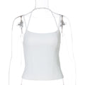Women Clothing Summer Trendy Sexy Solid Color Sling Slim Fit Tank Top