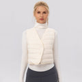 Autumn Winter Warm Yoga down Jacket Vest Women Portable Outdoor Sports Training Running Sports down Vest