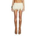 Women Clothing Sexy Double Layer Lace Irregular Asymmetric Mini Skirt
