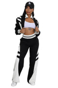 WOMEN FASHION CASUAL TWO PIECE PANT SET