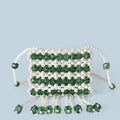 Christmas Cute Pearl Acrylic Handmade Beaded Mini Lipstick Women Bag Children Crossbody Small Sugar Bag