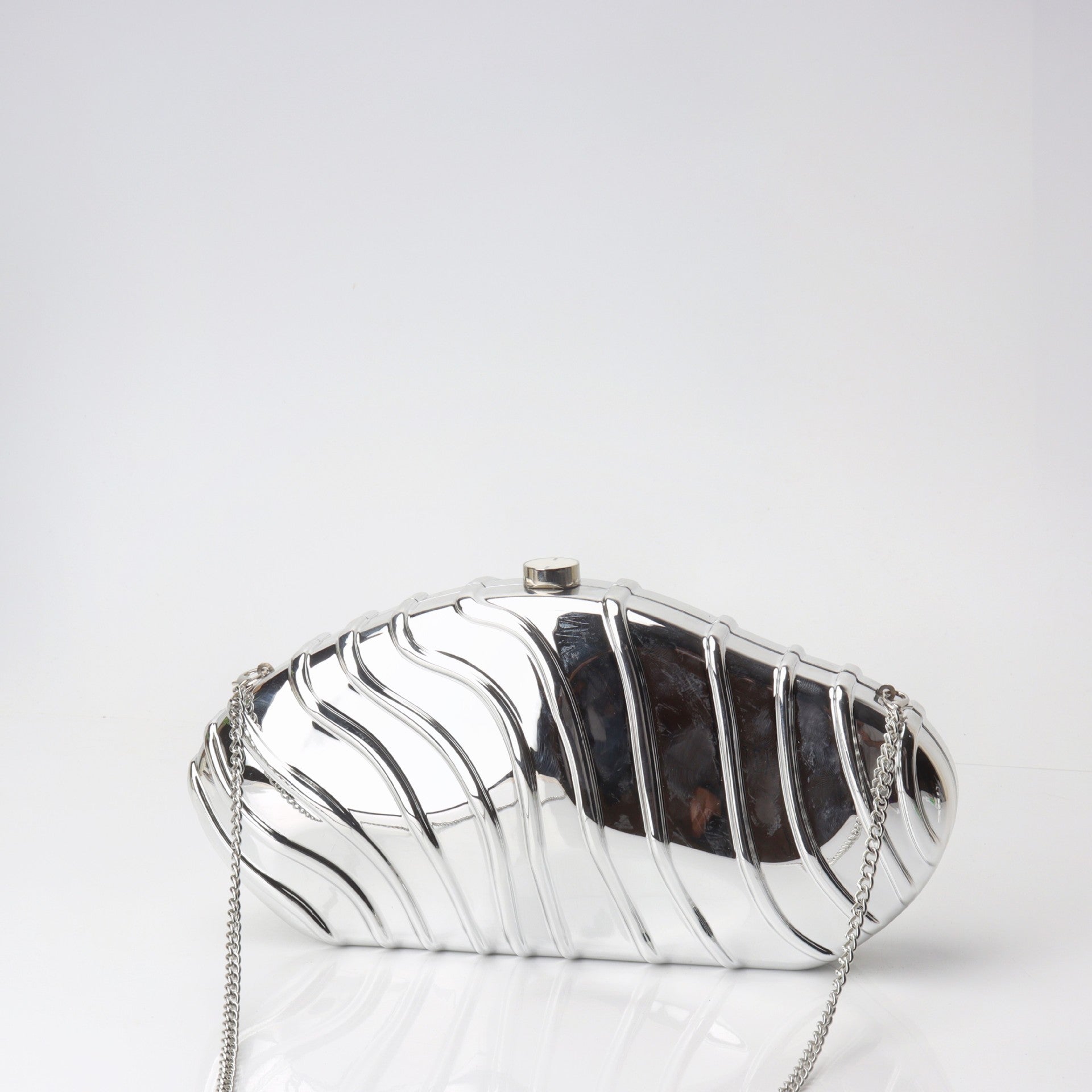 Acrylic Striped Minimalist Chain Banquet Bag, Evening Purse, Evening Bags for Women Formal