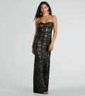 Women Party Sequined Sexy Socialite Formal Dress Black Tube Top Dress Maxi Dress