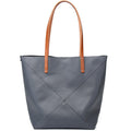 Elegant Genuine Leather Shoulder Bag - Stylish Folding Geometric Bucket Bag & Large Capacity Tote for Women hobo