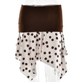 Arrival Polka Dot Contrast Color Sexy Short Skirt Sexy Waist Trimming Irregular Asymmetric Skirt Women Clothing