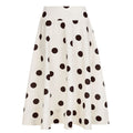 French Polka Dot Elegant Fashionable Umbrella Skirt Women Draping Vacation Mid Length Skirt