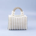 14cm Pearl Stitching 8cm Acrylic Beads Handmade Beaded DIY Women Handbag