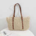 Casual Large Capacity French Straw Bag Summer Niche Shoulder Woven Tote Vacation Beach Bag