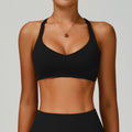 Sollinarry Sustainable Recycled Sports Underwear Hollow Out Cutout out Beauty Back Tight Sports Vest Women High Strength Yoga Bra