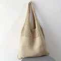 Large Capacity Retro Hollow Crochet Bag | Spacious Interior for Daily Essentials & Ideal for Grocery Shopping or Travel