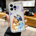 Cartoon Dog Soft White Phone Case For iPhone