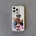 Family Mama Of Girl Mom Clear Phone Case For iPhone