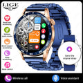 LIGE Smartwatch Men For Android iOS Phone 1.38" HD Bluetooth Call Heart Rate Monitor Waterproof Sport Smart Watch