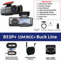 E-ACE Dash Cam 4K GPS WIFI APP 24H Night Vision Mini Optional Rear Lens Dashcam Car DVR For Car