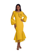 Chic 'n' Shapely Flounce Midi Dress by EY Boutique