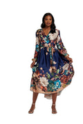 Blooming Flowers Wrap Dress by Studio EY