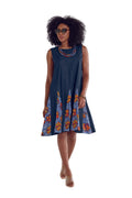 Hint of Print Swing Dress by Studio EY