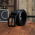 Men's Alloy Pin-buckle Belt With Top-layer Cowhidenew Casual Style