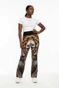 Psychedelic Cyclops Tiger Flare leggings