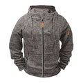 Men's Loose Leisure Hooded Zip-up Sweater