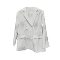 Black high-end suit jacket for women loose fitting suit for women