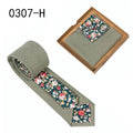 Men's Floral Print Tie and Pocket Square