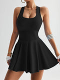 Womens Yoga Dress Ultimate Comfort Free Movement High Waist Tummy Control