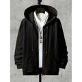 Men's Plus-sized Casual Hooded Sweater