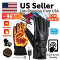 Men's Electric USB Heated Winter Warming Windproof Gloves