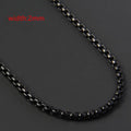 Men's Steel Figaro Cuban Chain Necklace