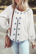 Emavie Long Sleeve Blouse Long Sleeve Top
