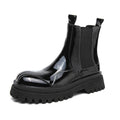 Men's  Glossy Ankle Boots