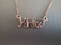 iamevibez Custom Wire Wrapped Name Necklace