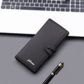 Snap Wallet Men's Long Button Trend Brand Wallet College Student Niche Design Wallet Large Capacity Men's And Women's